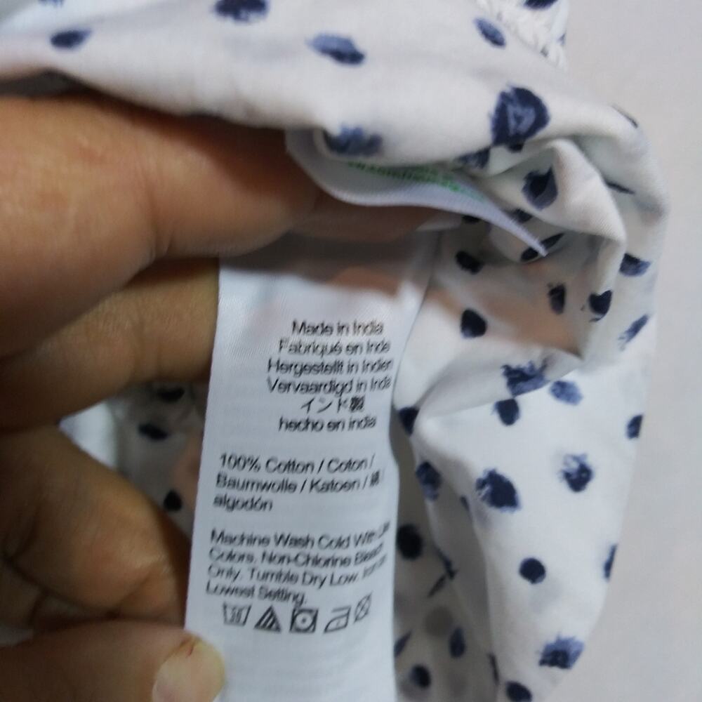 J. Crew Cinched-waist Cotton Poplin Tank Top In Dot Vacation Summer Size Small - Picture 7 of 9
